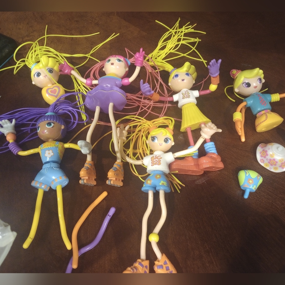 1990s Betty Spaghetti Dolls Mixed Lot 4 complete dolls and loose extras
